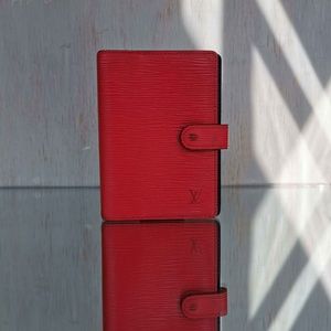 Louis Vuitton Epi Agenda Red Notebook
